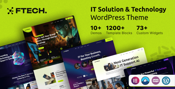 Ftech – IT Solution and Technology WordPress