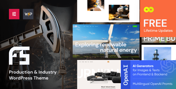 Fuse – Production and Industry WordPress Theme