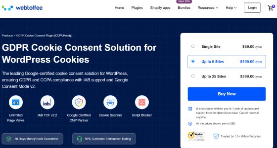 GDPR Cookie Consent Premium