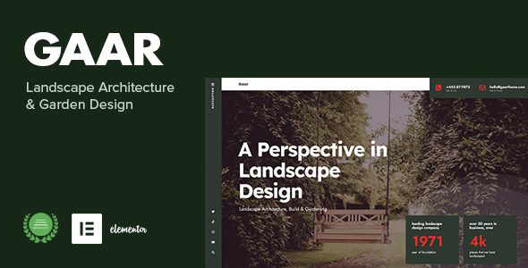 Gaar – Landscape Architecture and Garden Design WP Theme