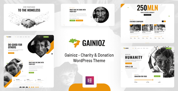 Gainioz – Charity and Donation WordPress Theme