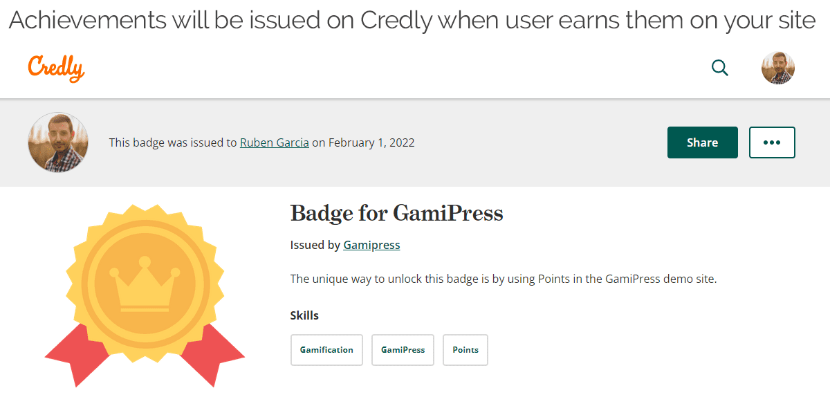 GamiPress – Credly