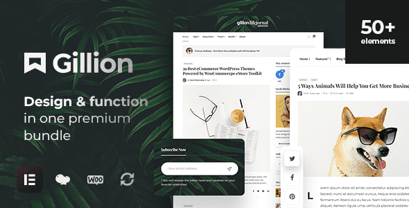 Gillion – Blog Magazine Shop Theme