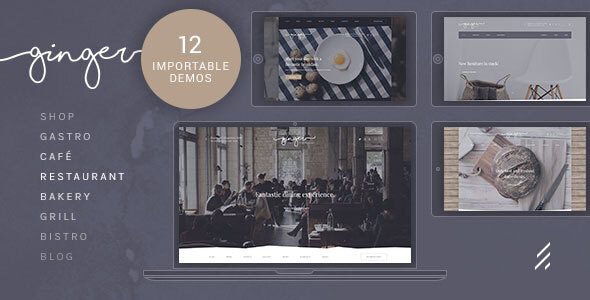 Ginger – Restaurant WordPress Theme