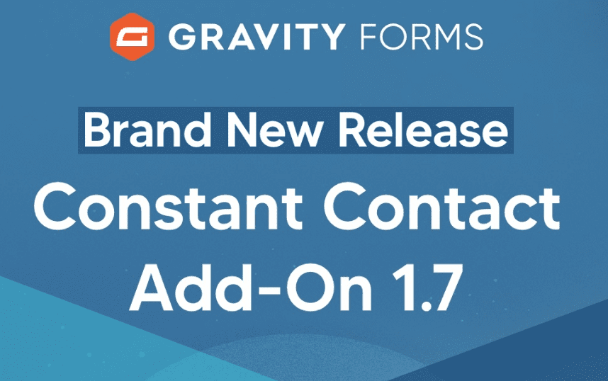 Gravity Forms Constant Contact Add-On