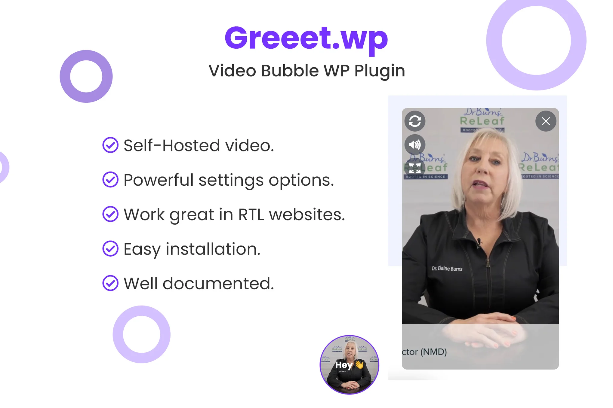 Greet – Video Bubble WordPress Plugin