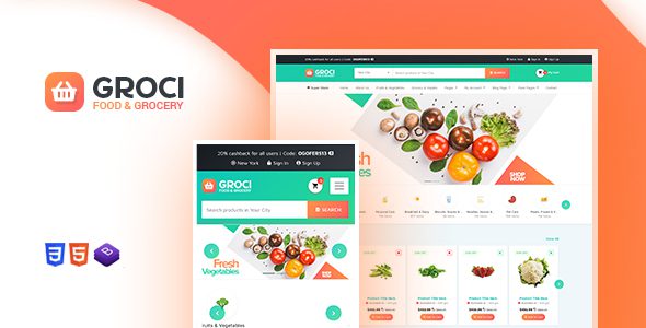 Groci Organic Food Market Theme