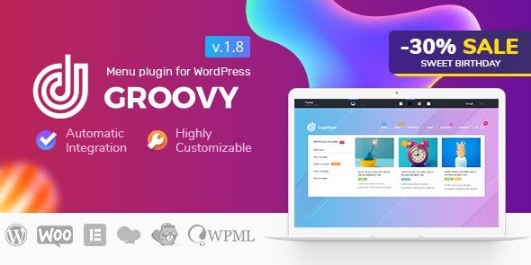 Groovy Mega Menu 2.3.9 – Responsive Mega Menu
