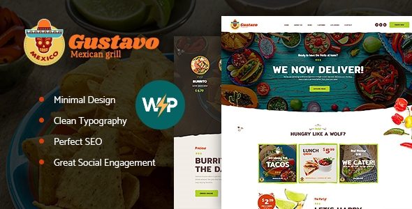 Gustavo | Mexican Grill, Bar and Restaurant WordPress Theme