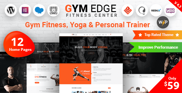 Gym Edge – Gym Fitness WordPress Theme