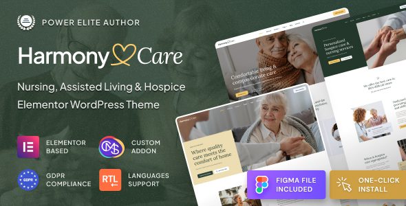 Harmony Care – Private Nursing and Senior Care Theme
