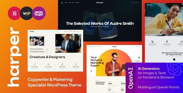 Harper – Copywriter and Marketing Specialist WordPress Theme