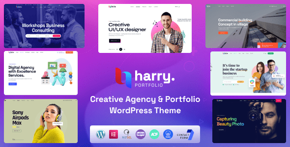 Harry – Creative Agency and Portfolio WordPress Theme + RTL