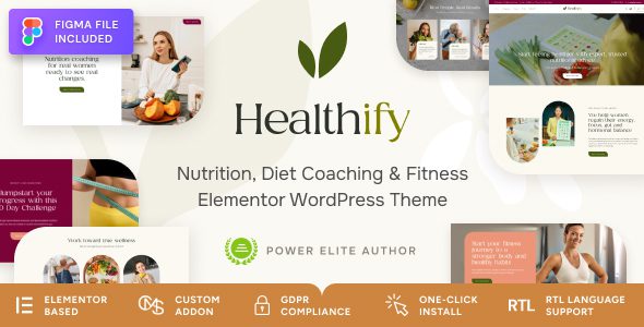Healthify – Diet Recipes and Health Coaching Theme