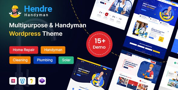 Hendre – Repaire, Plumbing and Handyman Services WordPress Theme