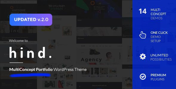 Hind – Multi-Concept Portfolio and Photography WordPress Theme