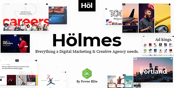 Holmes – Digital Agency WordPress Theme