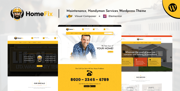 HomeFix Plumber Handyman Maintenance Theme