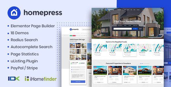 HomePress – Real Estate WordPress Themes