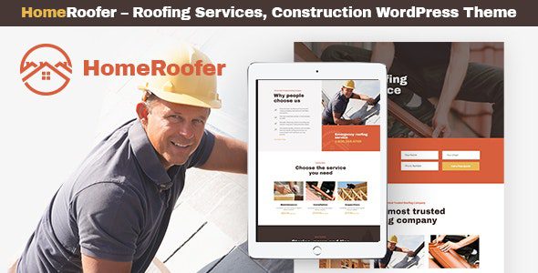 HomeRoofer | Roofing Company Services and Construction WordPress Theme