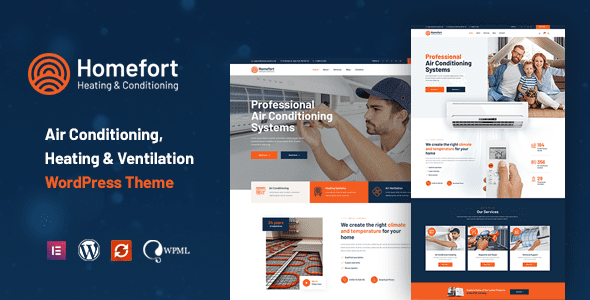 Homefort – Air Conditioning and Heating WordPress Theme