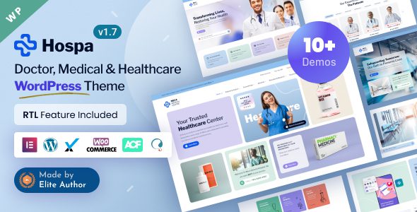 Hospa – Medical Clinic and Hospital Elementor WordPress Theme