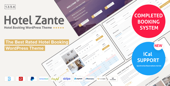 Hotel Zante Hotel Booking Theme