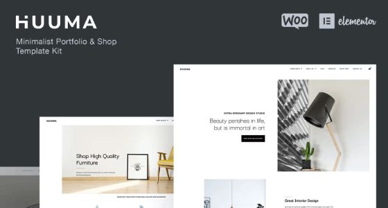 Huuma – Minimal Shop Elementor Template Kit