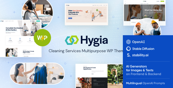 Hygia – Cleaning Services Multipurpose WordPress Theme