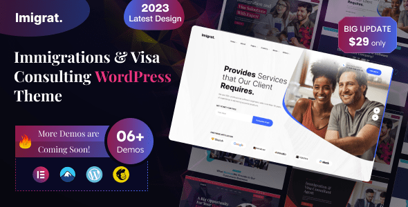Imigrat – Immigration and Visa Consulting WordPress Theme