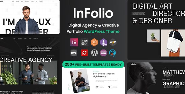 Infolio – Digital Agency and Creative Portfolio WordPress Elementor Theme