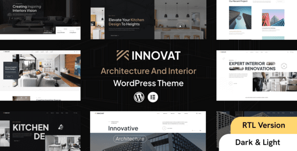 Innovat – Architecture and Interior WordPress Theme + RTL