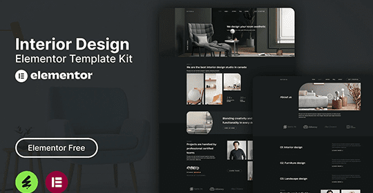 Interia – Interior Design Elementor Template Kit