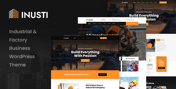 Inusti – Factory and Industrial WordPress Theme
