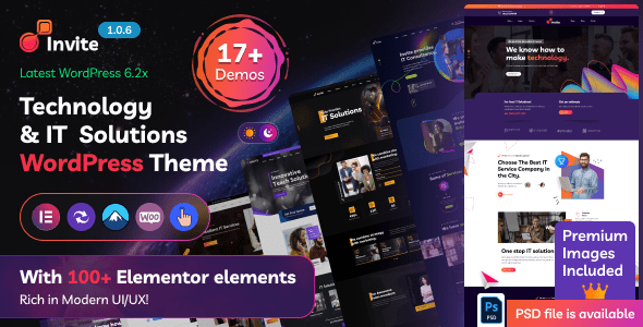 Invite – IT Solutions and Technology WordPress Theme