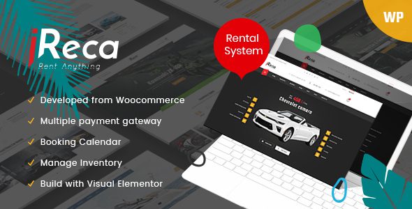 Ireca – Car Rental Boat, Bike, Vehicle, Calendar Theme