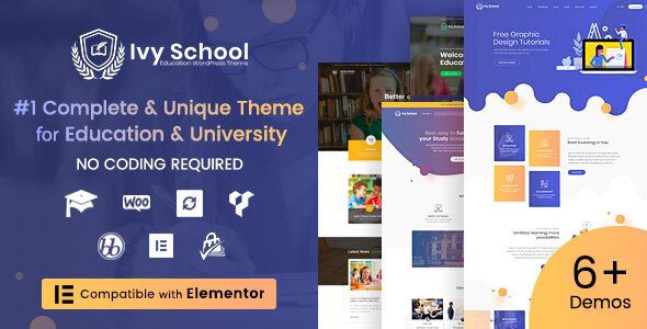 IvyPrep (Ivy School) Education and School WordPress Theme