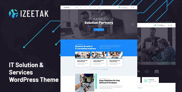 Izeetak – IT Solutions and Services WordPress Theme