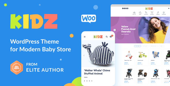 KIDZ – Baby Shop and Kids Store WordPress WooCommerce Theme