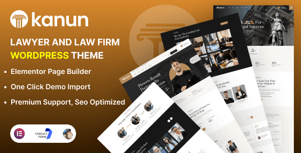 Kanun – Lawyer and Law Firm WordPress Theme