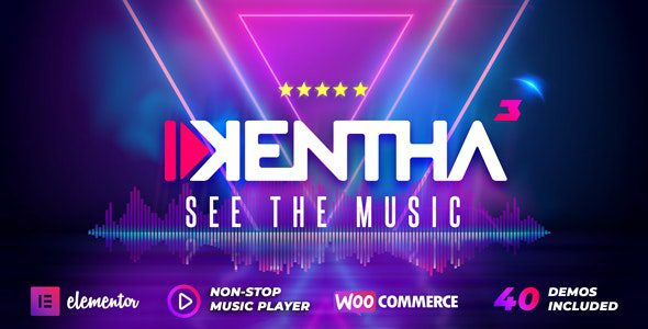Kentha – Non-Stop Music WordPress Theme with Ajax