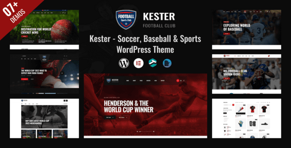 Kester – Soccer Club and Sports News WordPress Theme