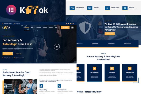 Ketok – Auto Detailing and Repair Business Elementor Pro Template Kit