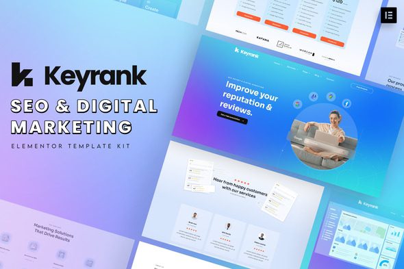 Keyrank – SEO and Digital Marketing Agency Template Kit