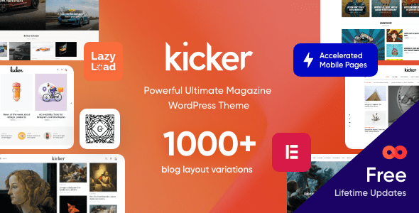 Kicker Multipurpose Blog WordPress Theme