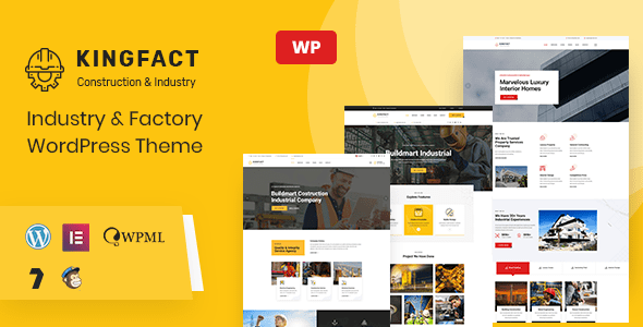 Kingfact | Industry and Factory WordPress Theme + RTL
