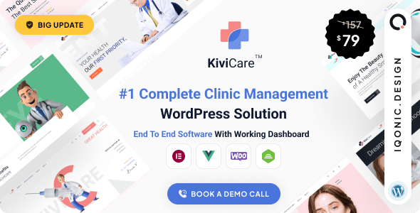 KiviCare – Medical Clinic and Patient Management WordPress Theme