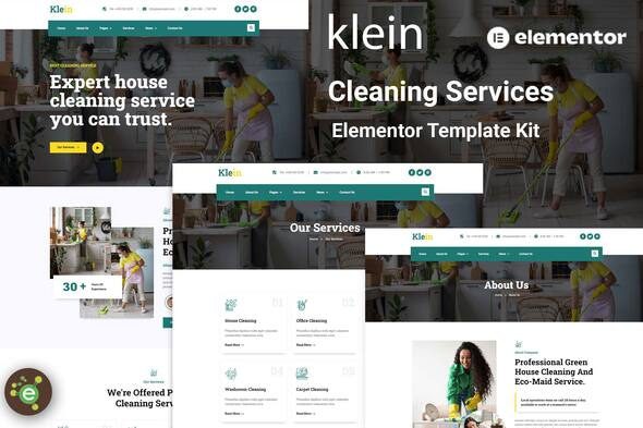 Klein – Cleaning Services Elementor Template Kit