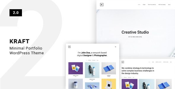 Kraft – Minimal Portfolio WordPress Theme