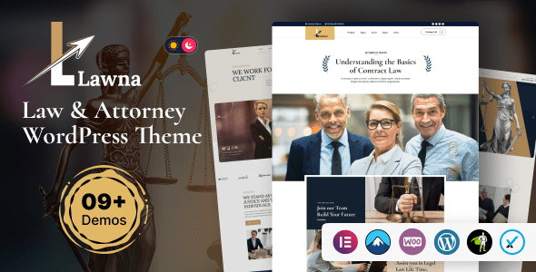 Lawna – Lawyer and Law Firm WordPress Theme